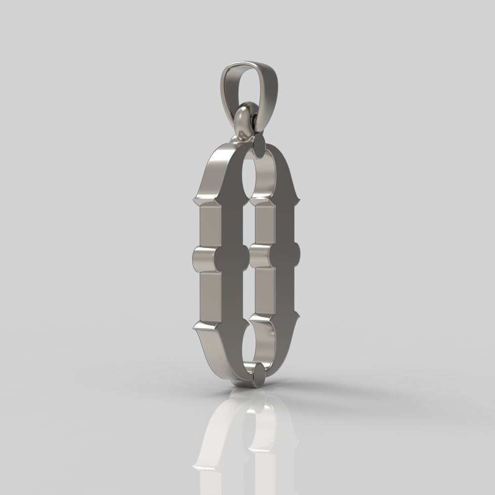 Decorative Letter O 3D print model_4