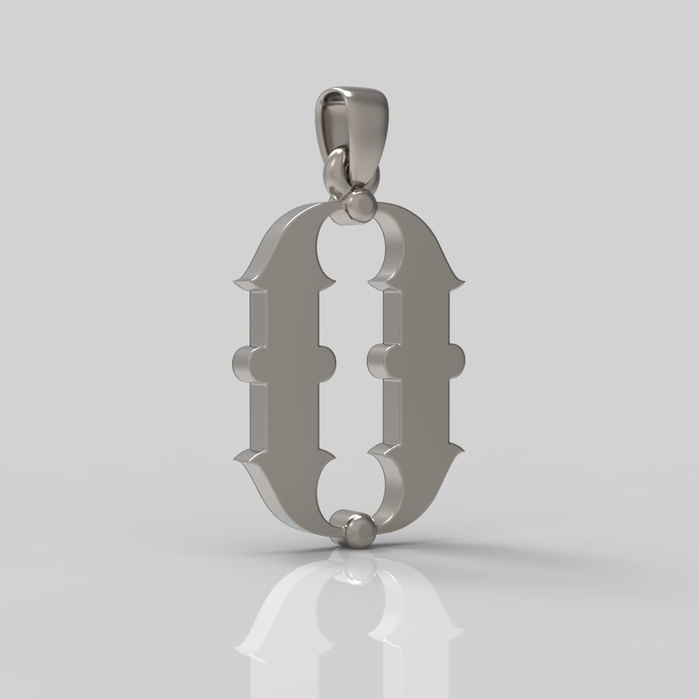 Decorative Letter O 3D print model_10