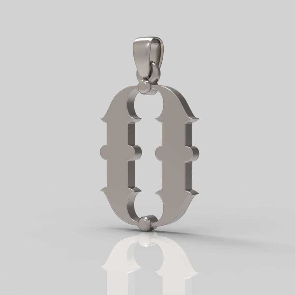 Decorative Letter O 3D print model_11