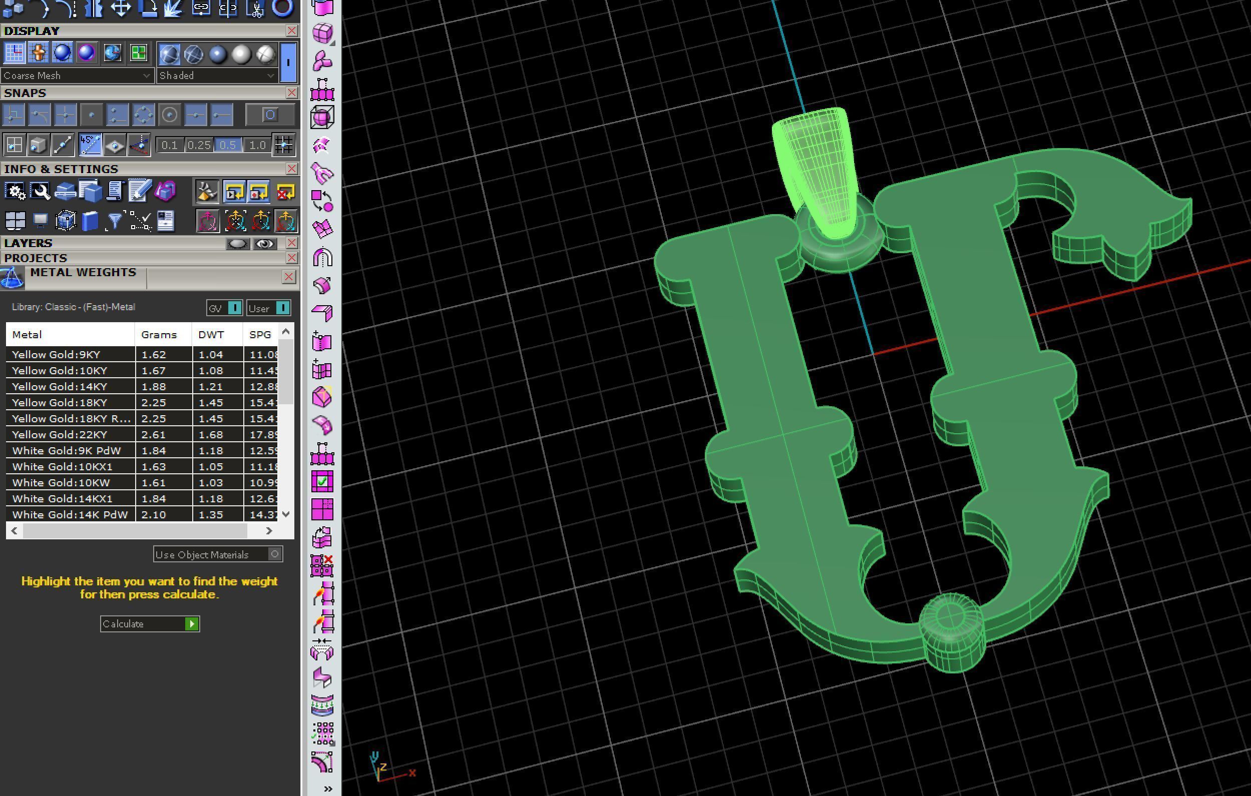 Decorative Letter M 3D print model_1