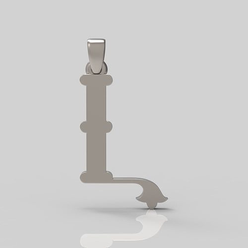 Decorative Letter L 3D print model