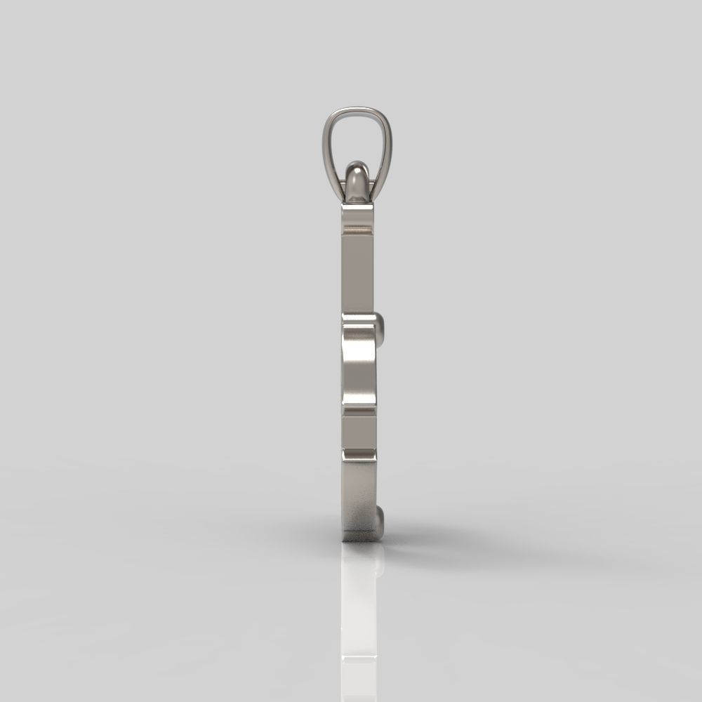 Decorative Letter Ge 3D print model_10