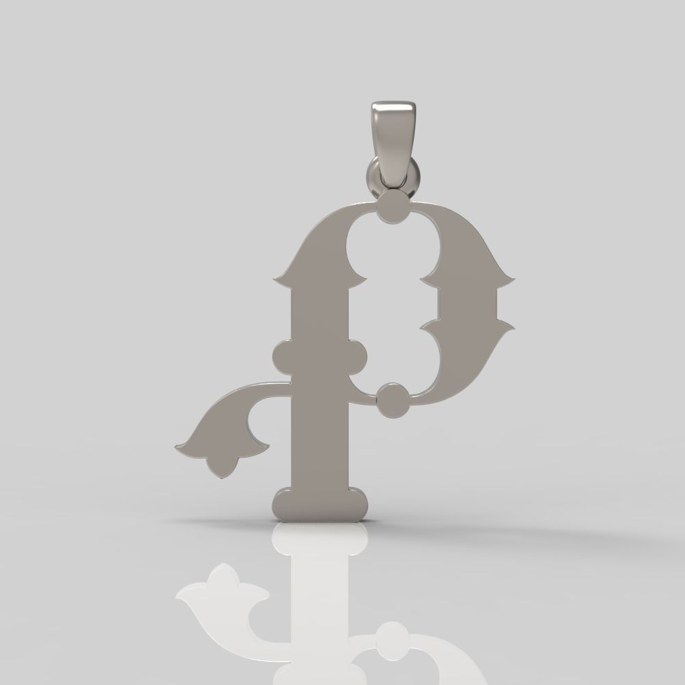 Decorative Letter G 3D print model_7