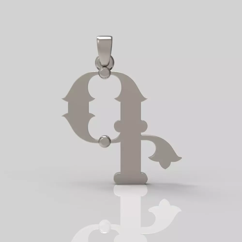 Decorative Letter G 3D print model_0