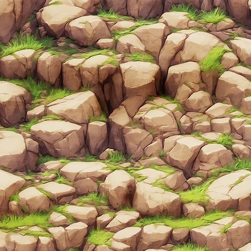 Stylized Rock Seamless Texture  Texture