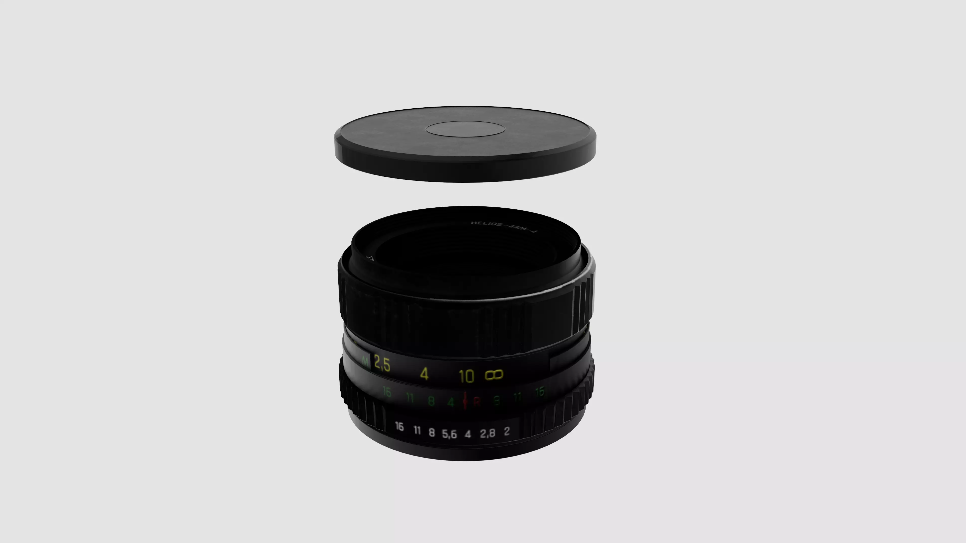 Helios 44-M-4 Free 3D model