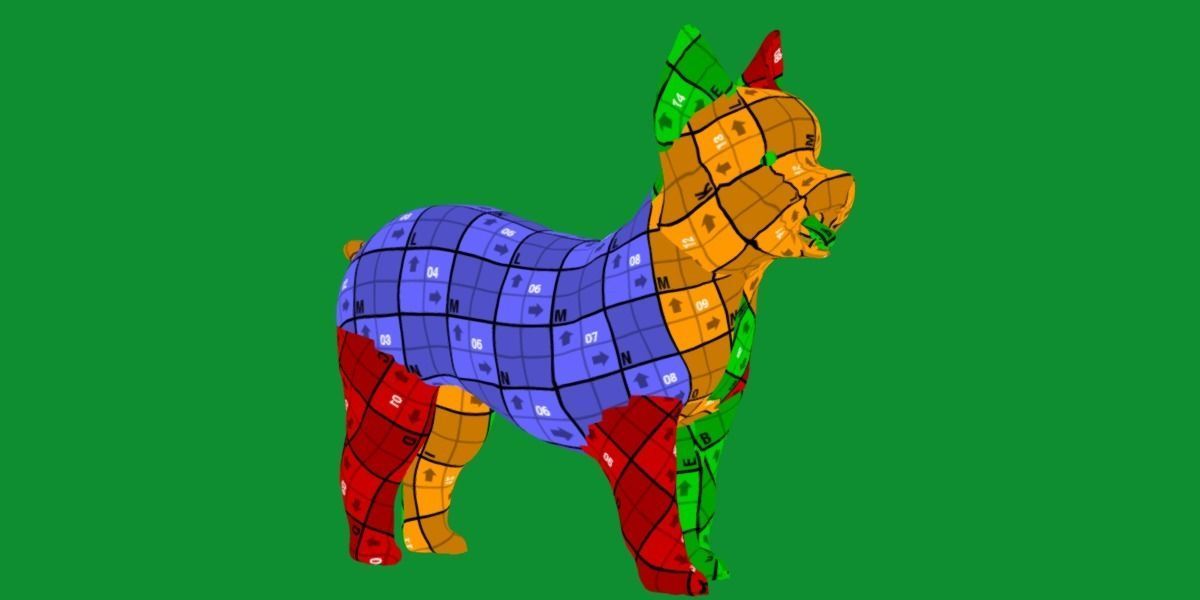 Yorkshire Terrier Dog Low-poly 3D model_18