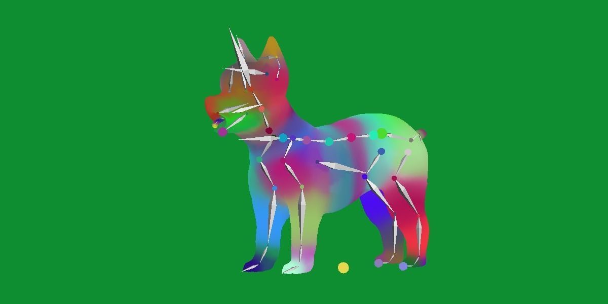 Yorkshire Terrier Dog Low-poly 3D model_27