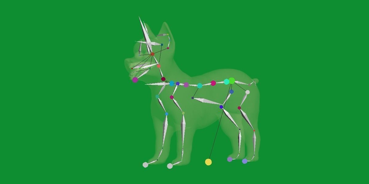 Yorkshire Terrier Dog Low-poly 3D model_26