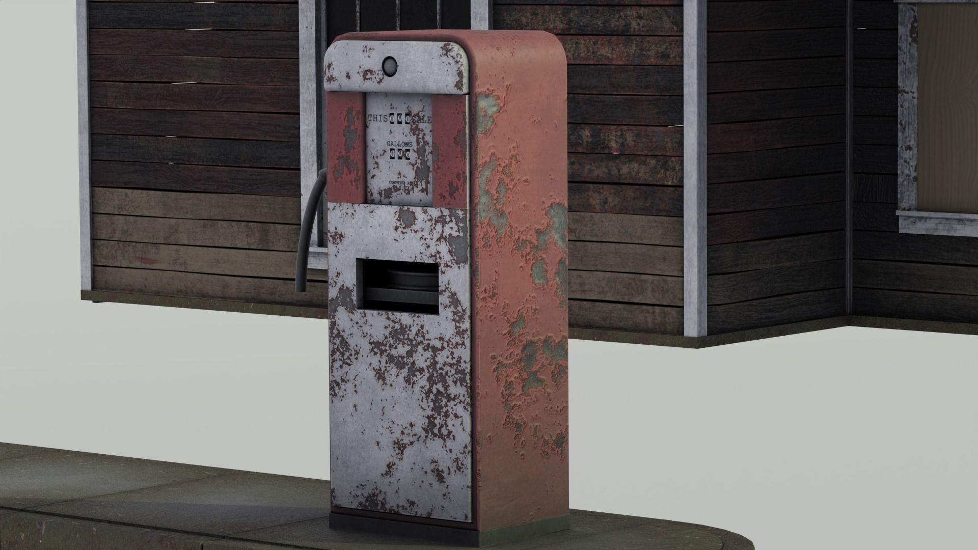 Gas Station 3D model_7