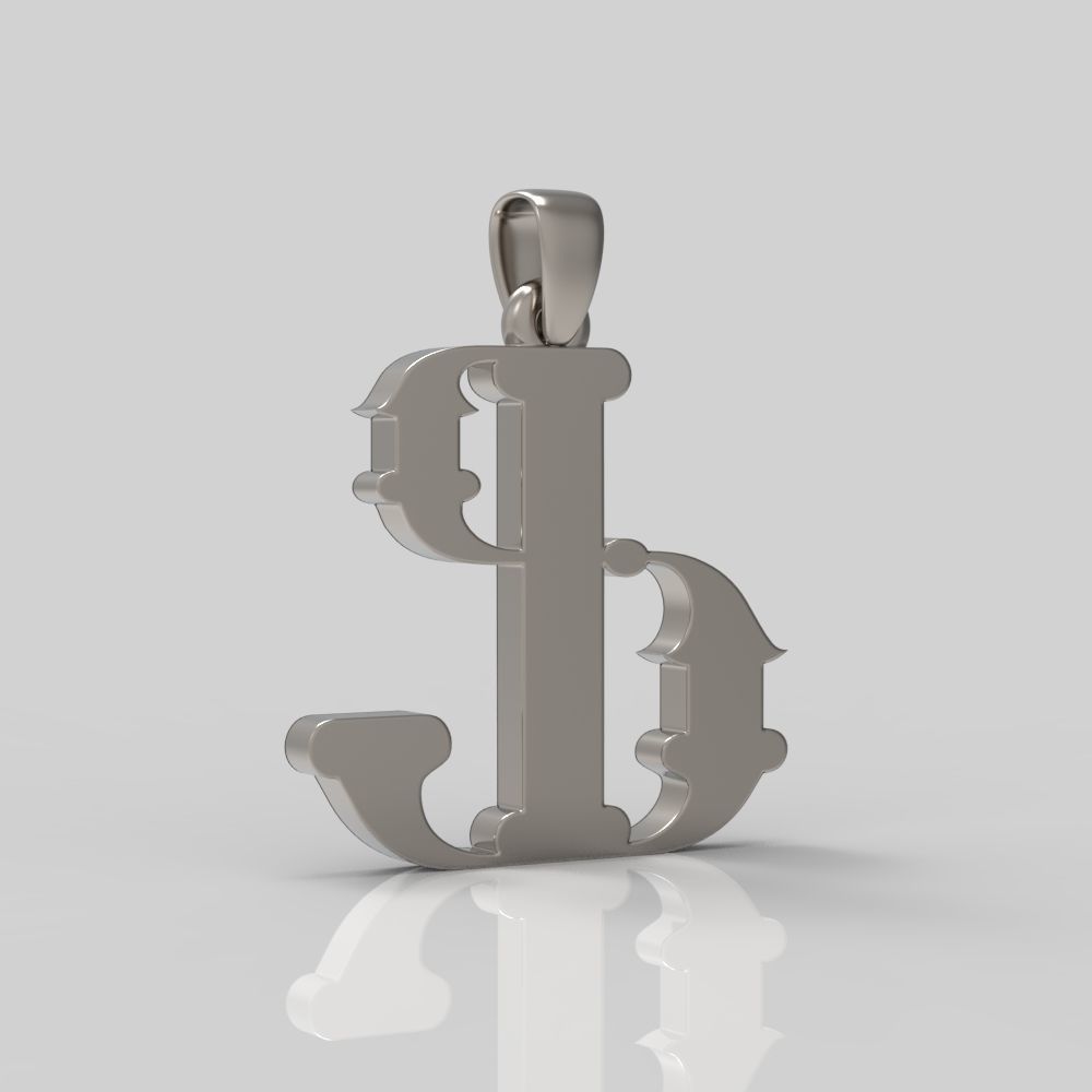 Decorative Letter F 3D print model_12