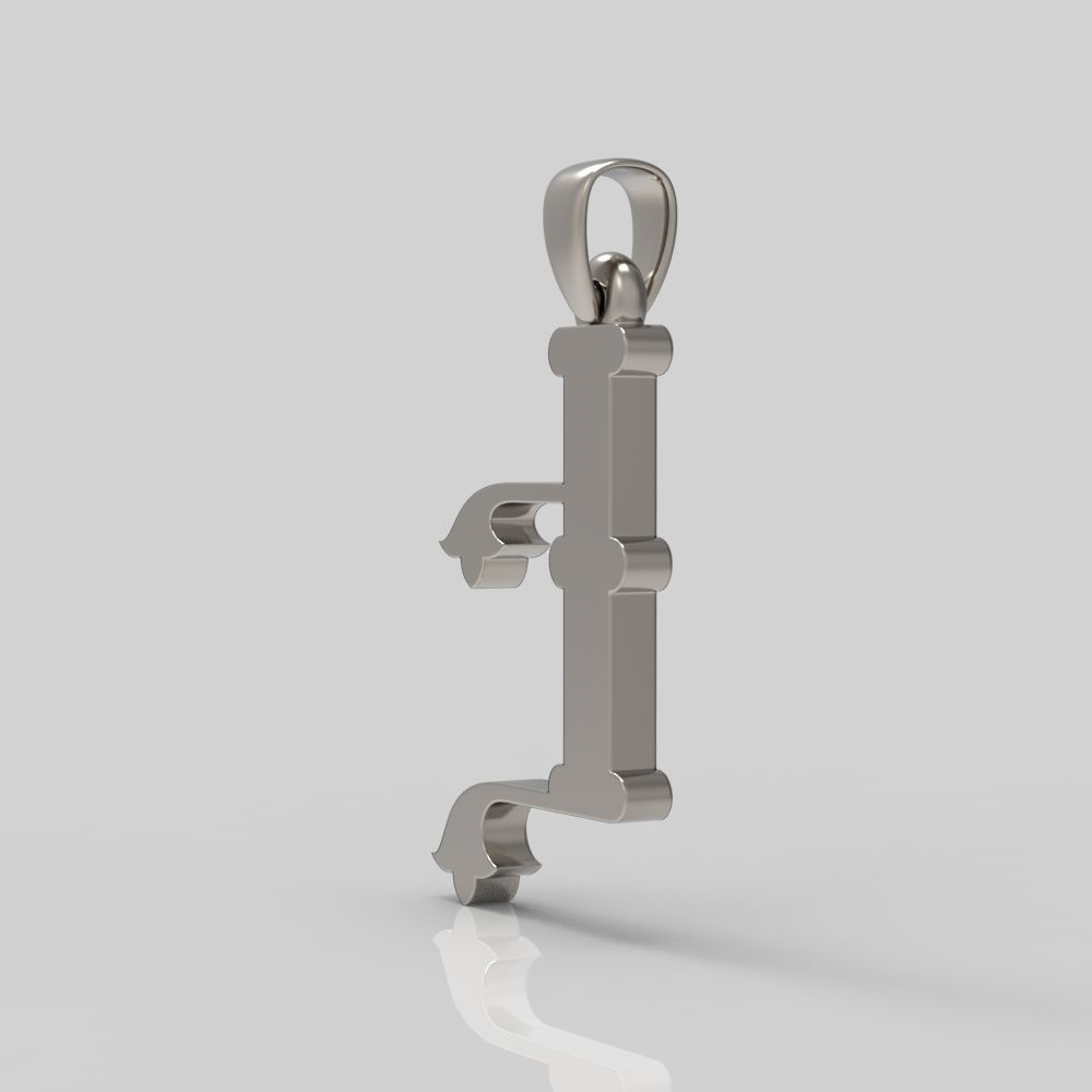 Decorative Letter Eh 3D print model_9