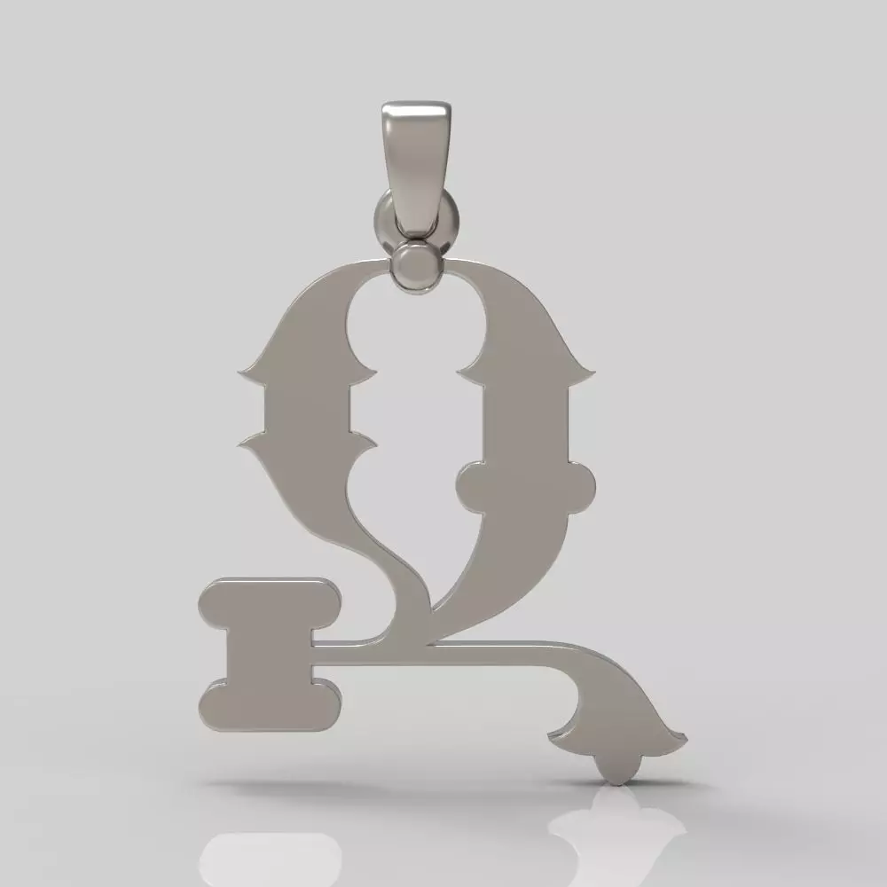 Decorative Letter Dj 3D print model_0