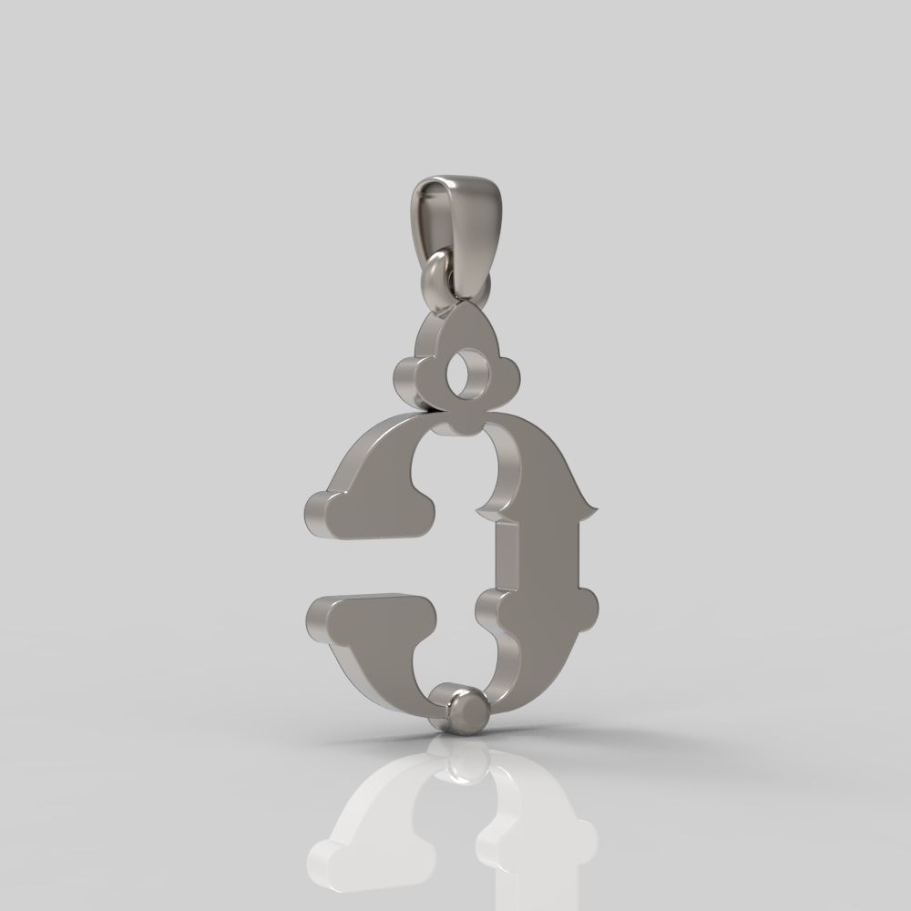 Decorative Letter C 3D print model_10