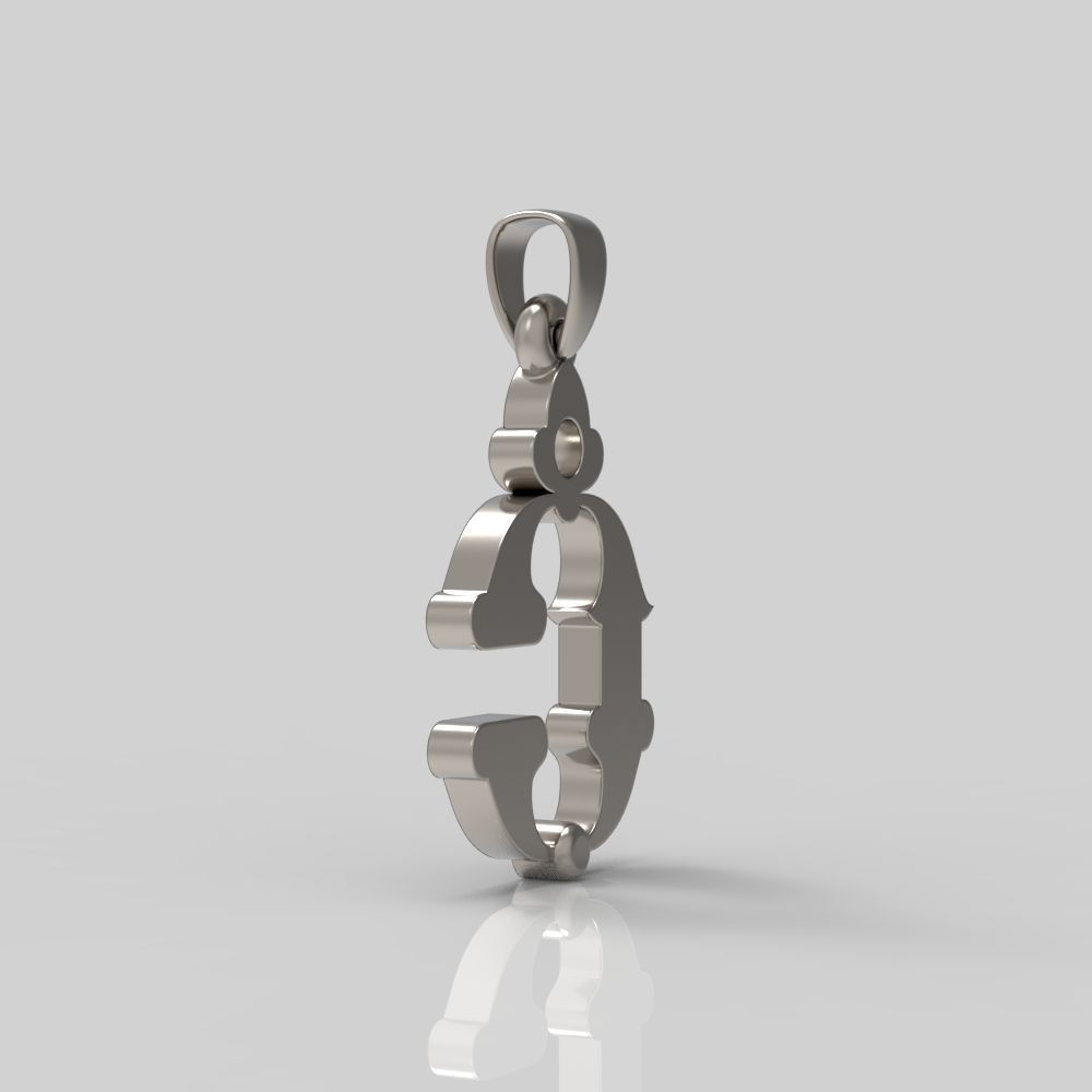 Decorative Letter C 3D print model_9