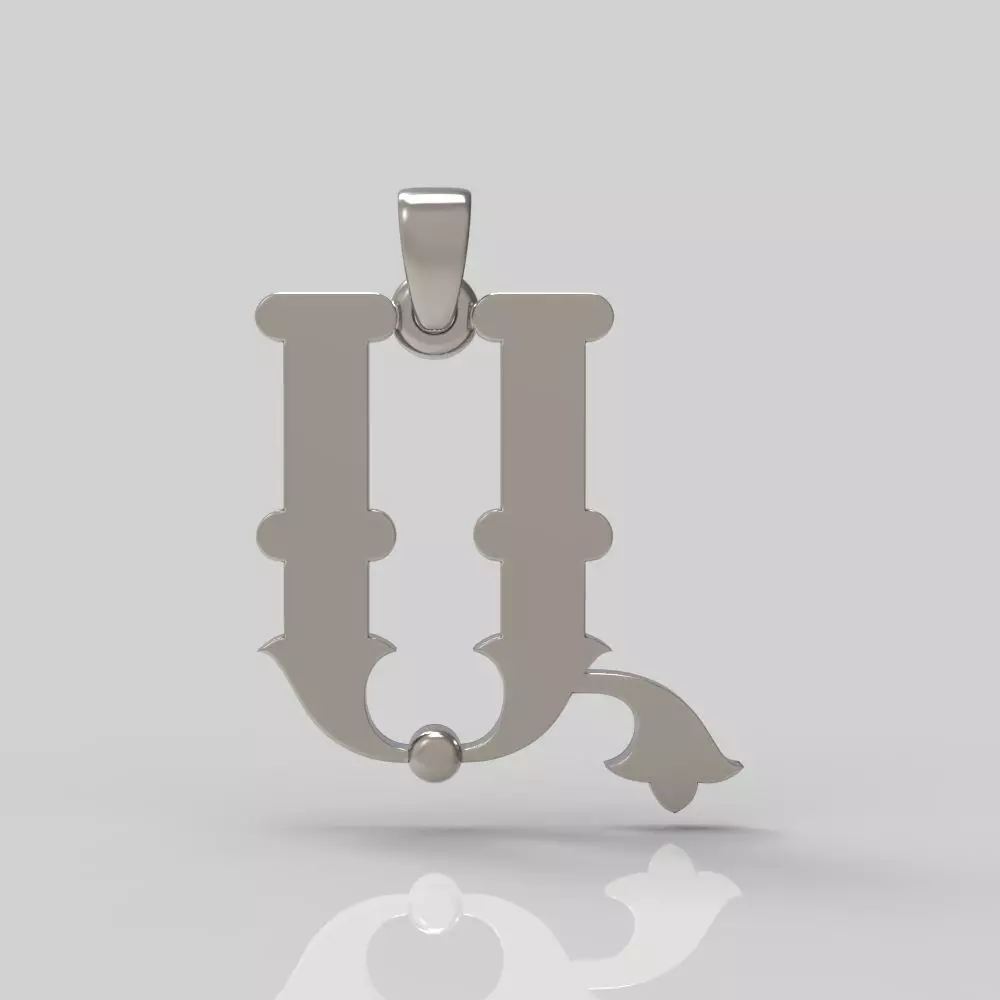 Decorative Letter A 3D print model_0