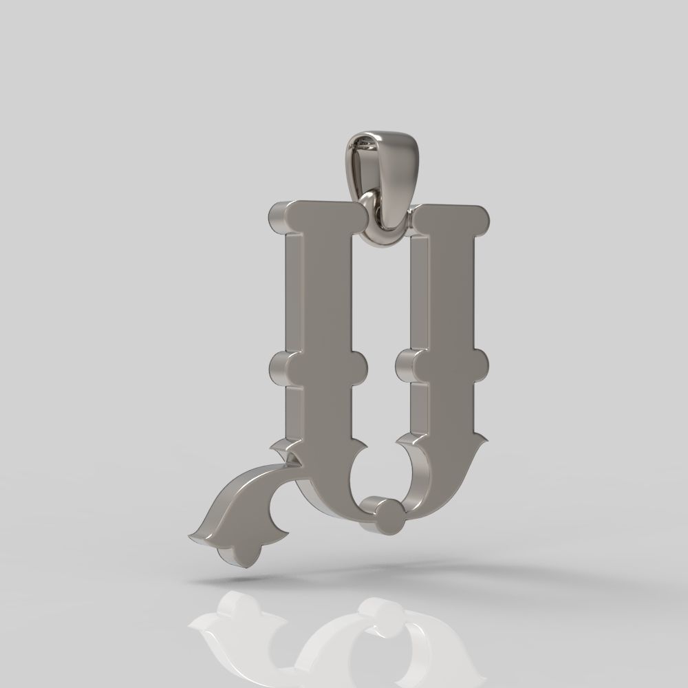 Decorative Letter A 3D print model_15