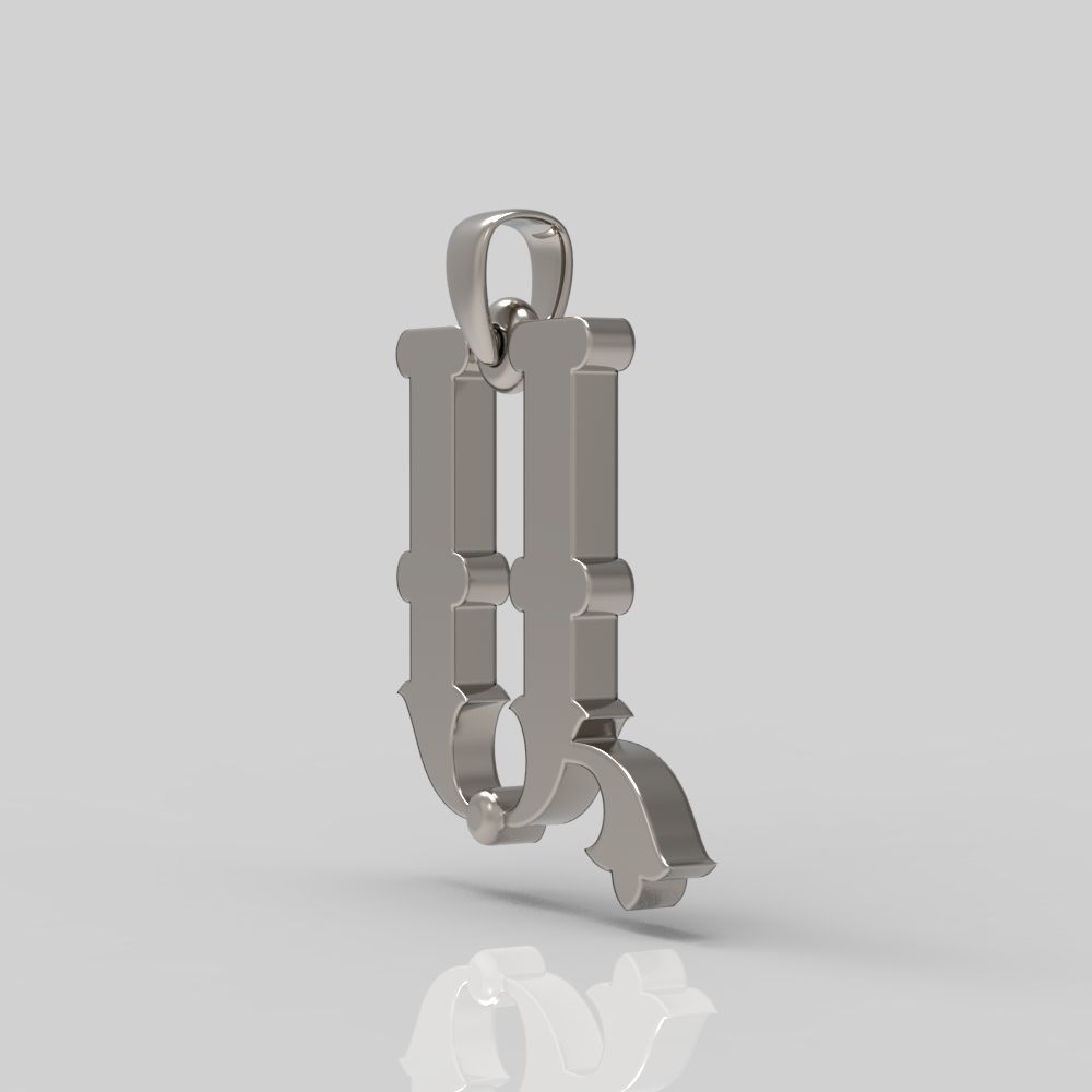 Decorative Letter A 3D print model_12