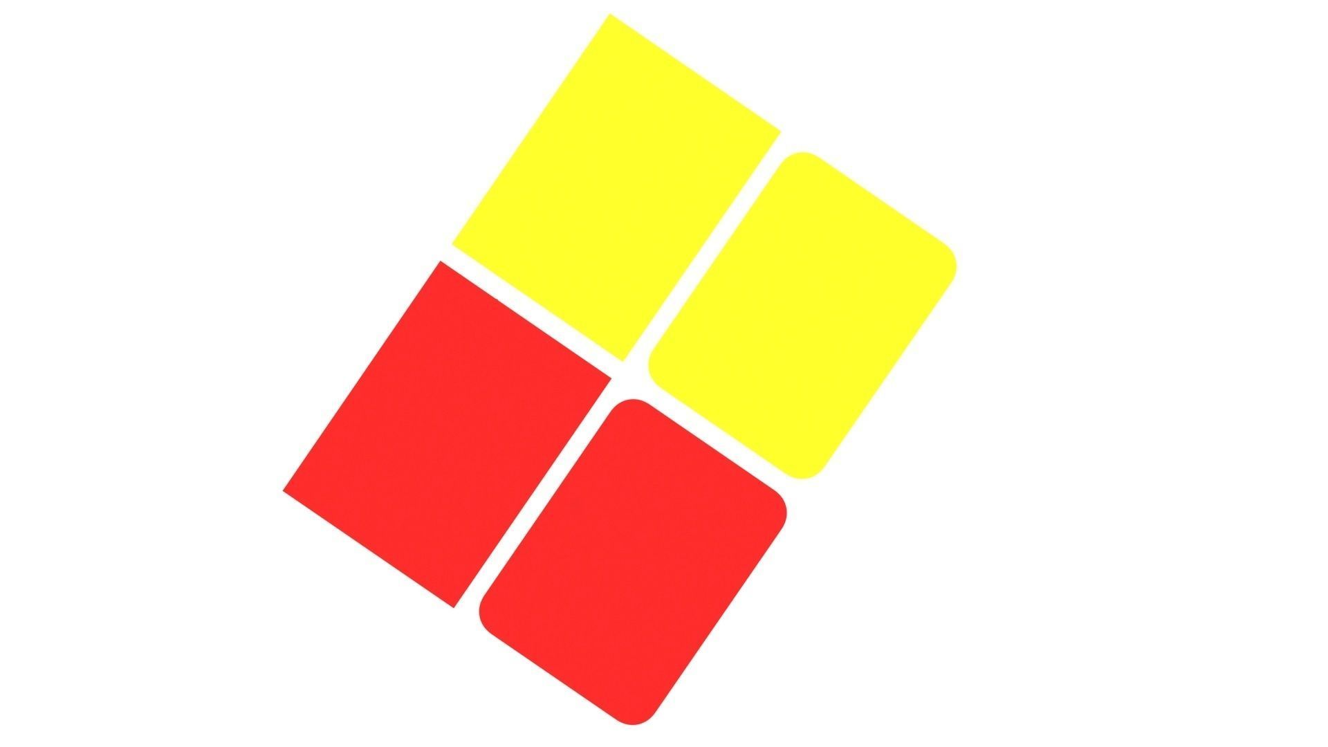 Football Penalty Cards 3D model_4