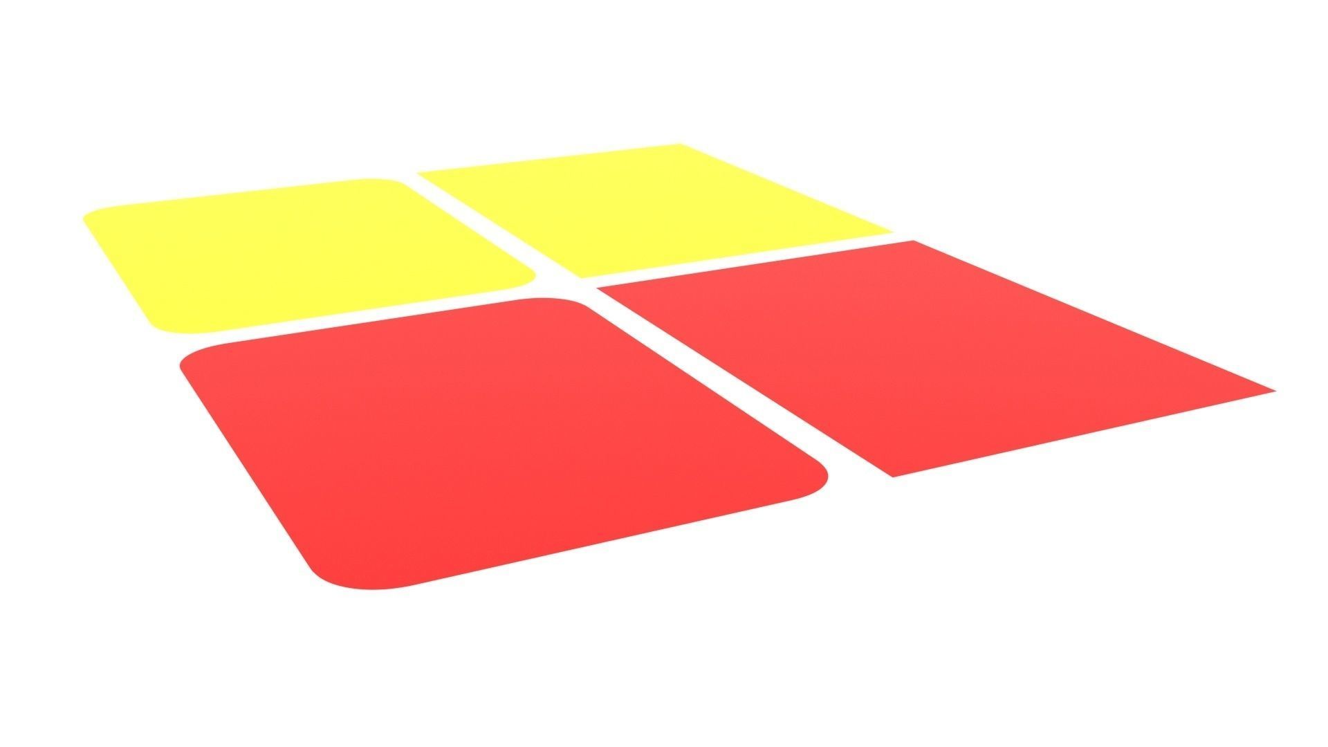 Football Penalty Cards 3D model_2