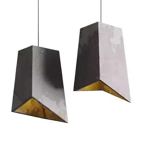 Concrete Odense Archi Pendant Light Low-poly 3D model