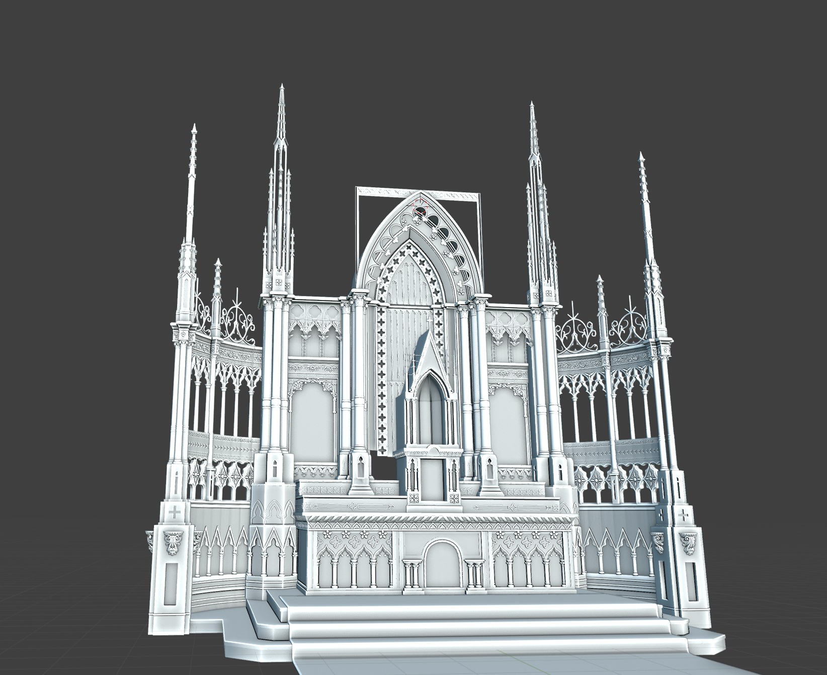 st francis de sales oratory high altar Low-poly 3D model_6