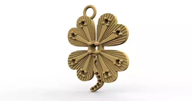 clover gold trebol de cuatro hojas