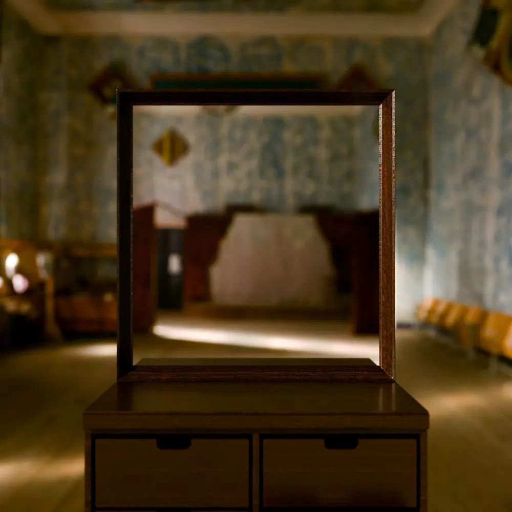 Old Wooden Cabinet 01 3D model