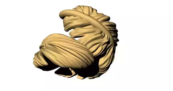 FEATHER RING ANILLO PLUMA 3D print model