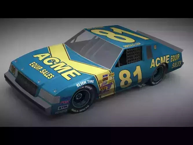 1980s Game Ready Buick Regal Low-poly 3D model