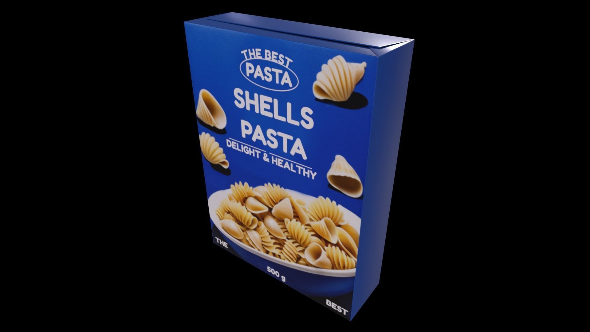 Shells Pasta - GAME READY PBR Low-poly 3D model_3