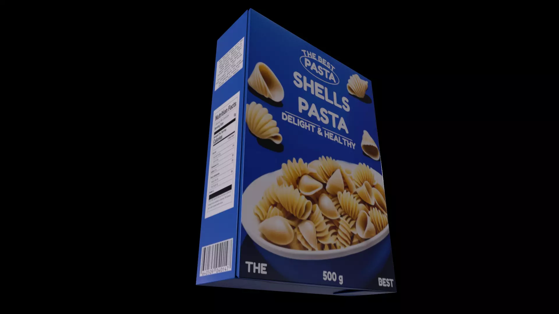 Shells Pasta - GAME READY PBR Low-poly 3D model_0