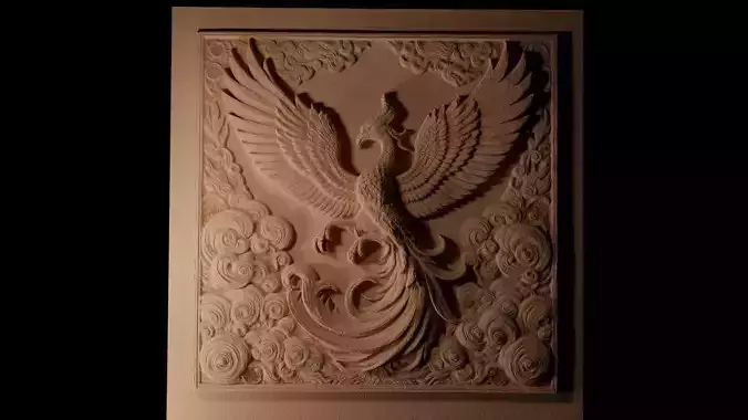Wild Phoenix Sandcasting Bas High Relief CNC