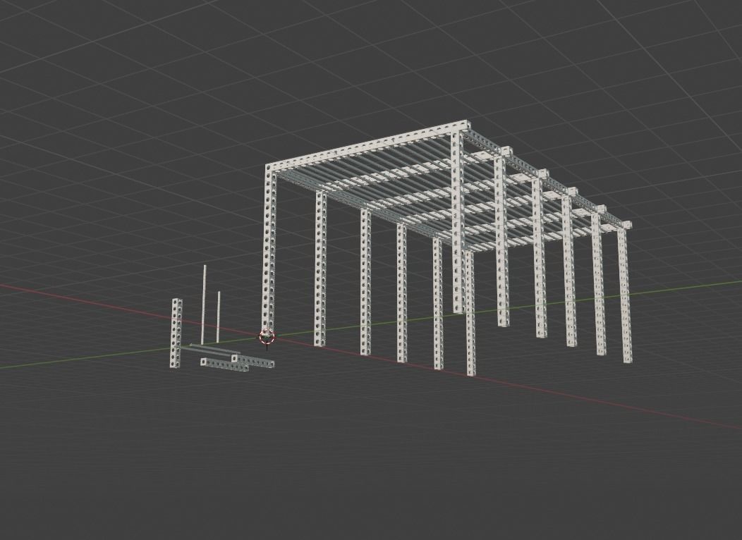 Truss System with LED Lighting  3D model_4