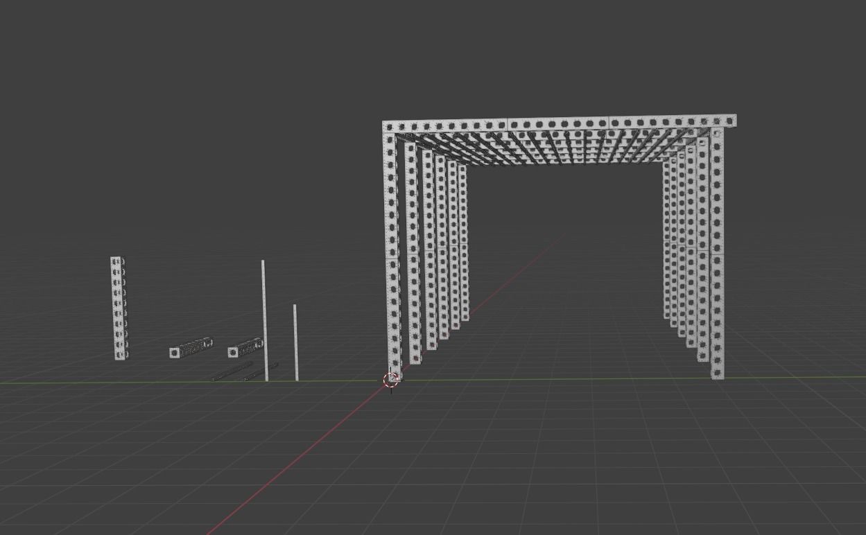 Truss System with LED Lighting  3D model_2