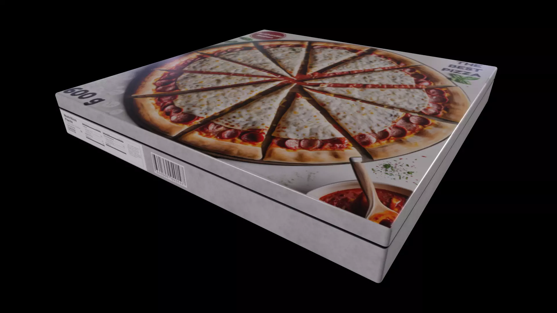 Flour mixes-Pizza Dough Mix-GAME READY PBR Low-poly 3D model_0