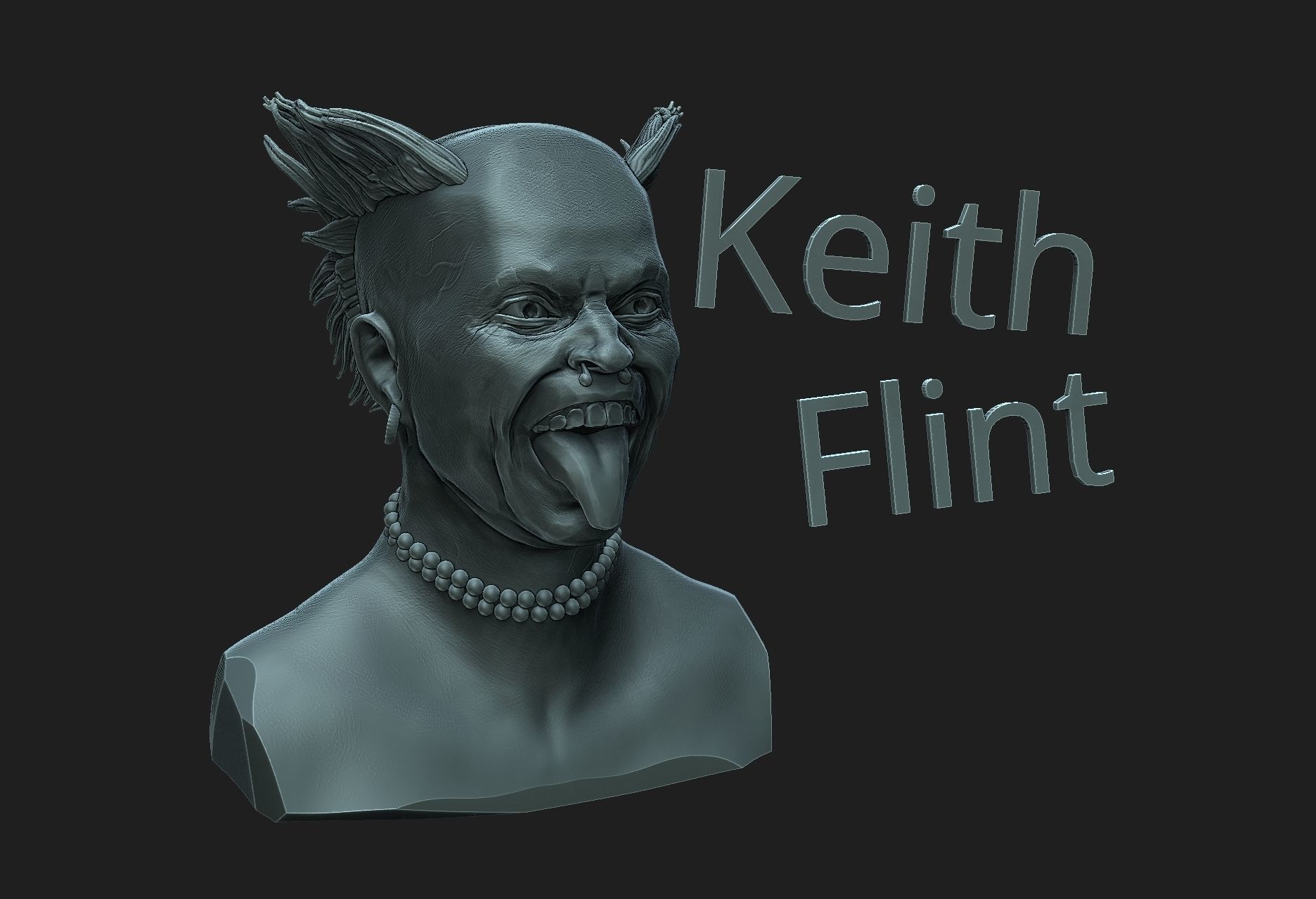 Keith Flint  3D print model_5