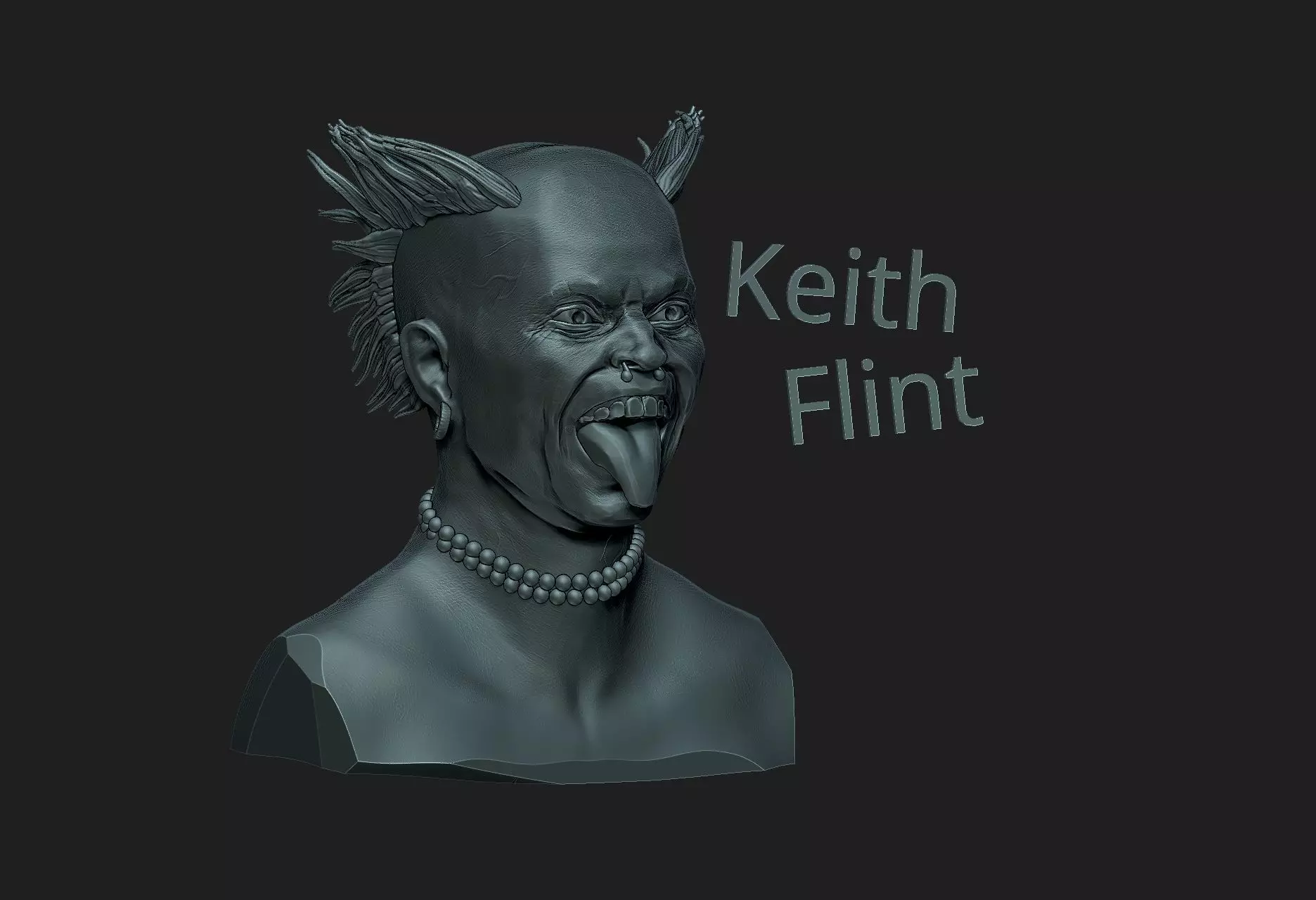 Keith Flint  3D print model_0
