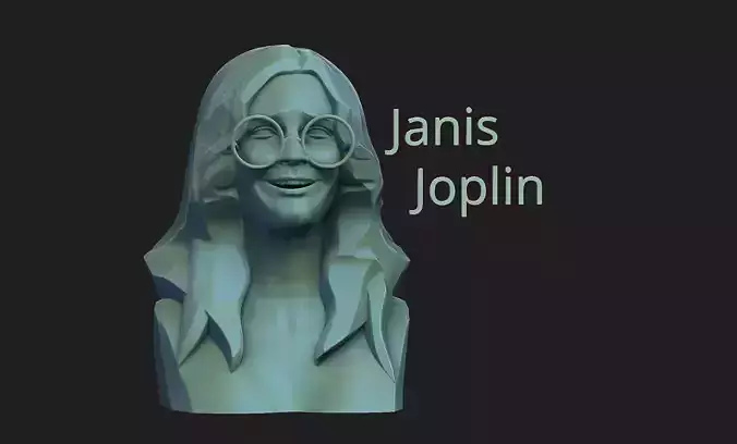 Janis Joplin 3D print model