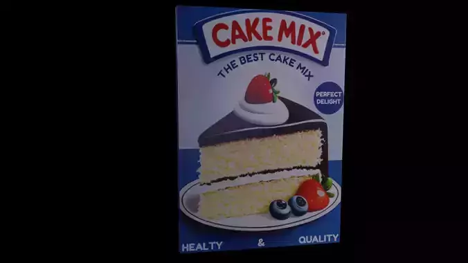 Baking decorations-Cake Mix-GAME READY PBR