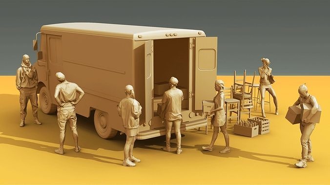 Event Is Over Low-poly 3D model