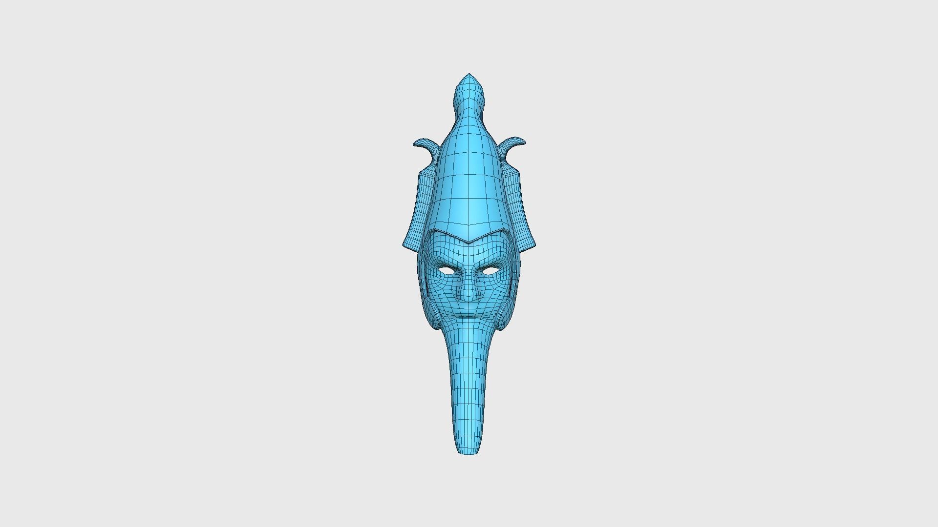 Osiris Mask A09 - Egyptian Gods Character Clothing Low-poly 3D model_17