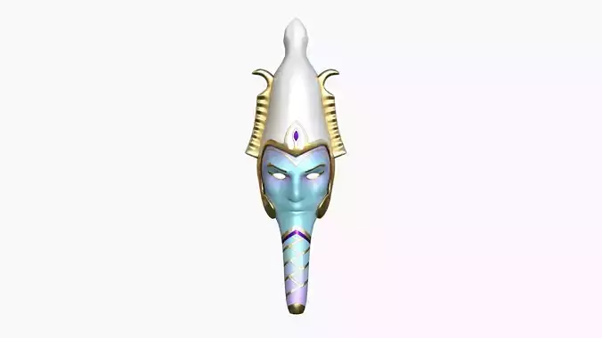 Osiris Mask A09 - Egyptian Gods Character Clothing Low-poly 3D model