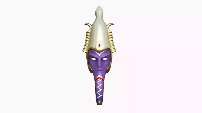 Osiris Mask A08 - Egyptian Gods Character Clothing Low-poly 3D model