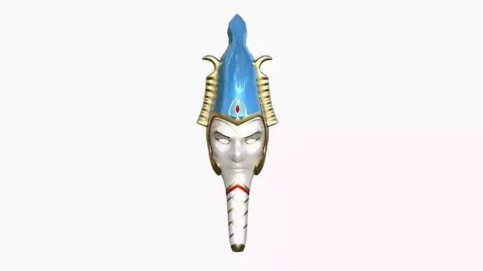 Osiris Mask A07 - Egyptian Gods Character Clothing Low-poly 3D model