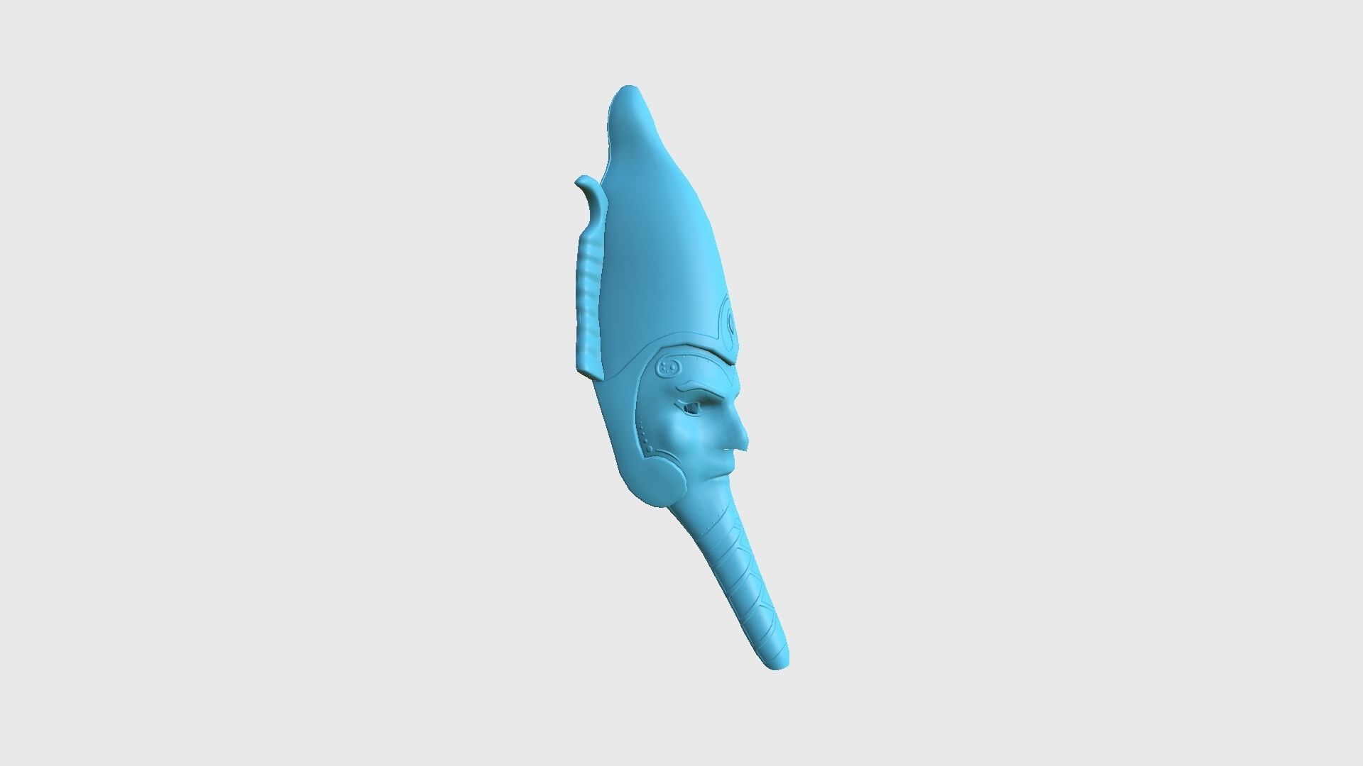 Osiris Mask A07 - Egyptian Gods Character Clothing Low-poly 3D model_12