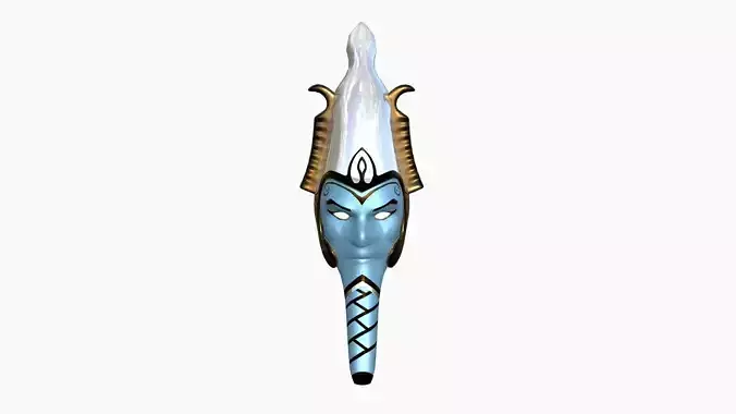 Osiris Mask A06 - Egyptian Gods Character Clothing Low-poly 3D model