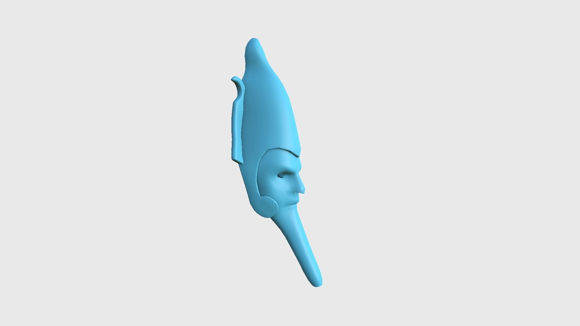 Osiris Mask A05 - Egyptian Gods Character Clothing Low-poly 3D model_11