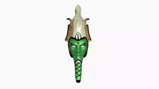 Osiris Mask A05 - Egyptian Gods Character Clothing Low-poly 3D model