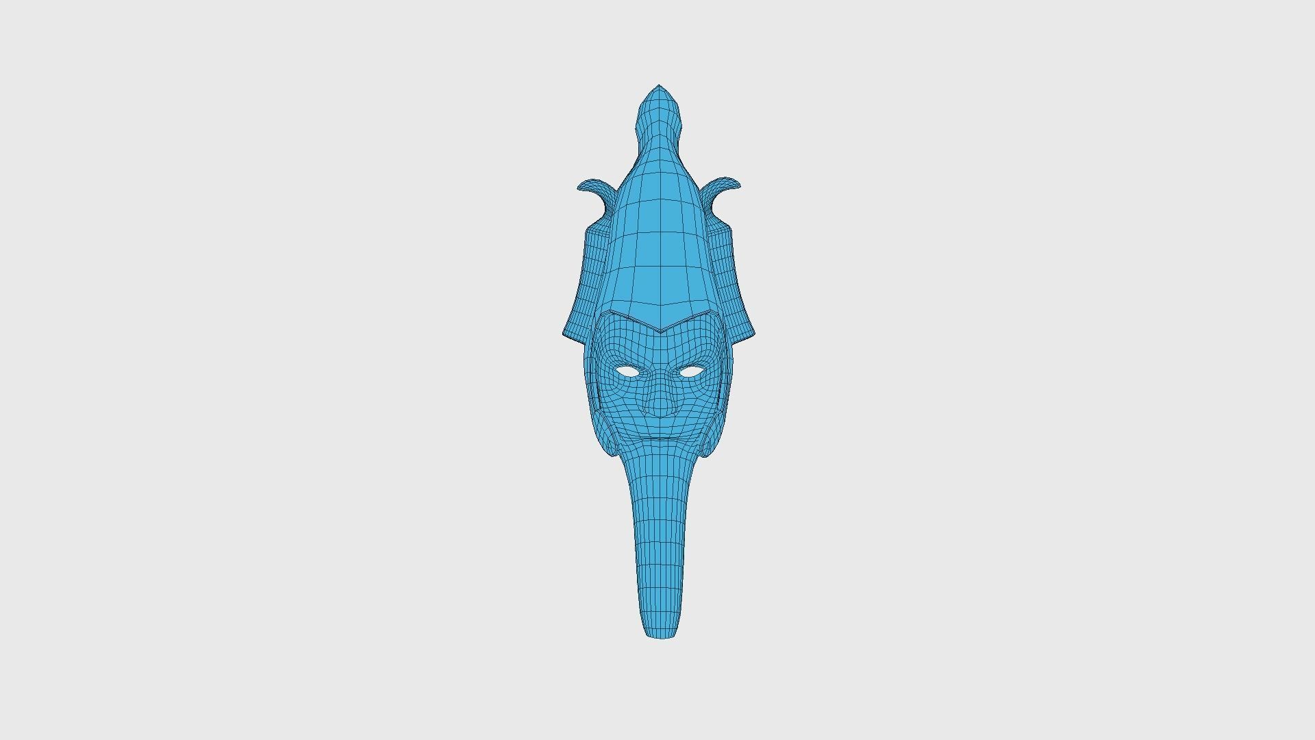 Osiris Mask A05 - Egyptian Gods Character Clothing Low-poly 3D model_19